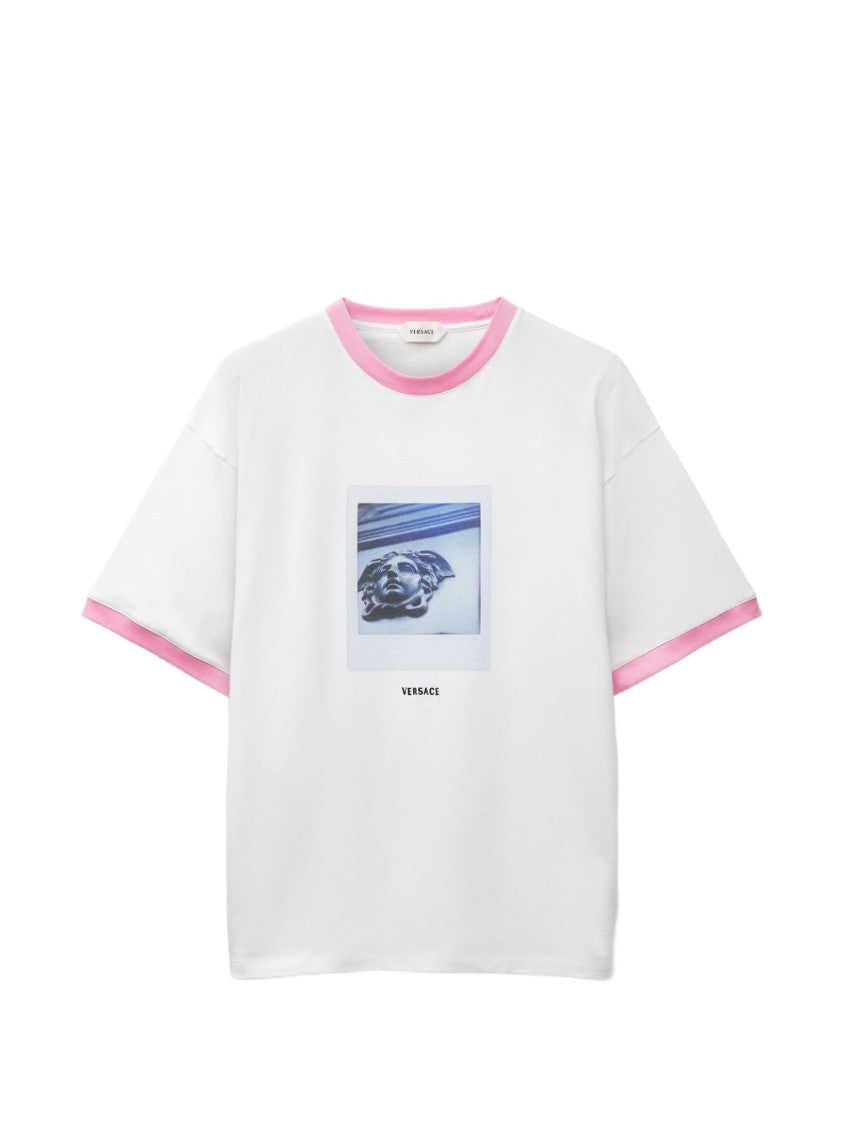 Versace Multicolor Medusa Head Graphic Print T-Shirt