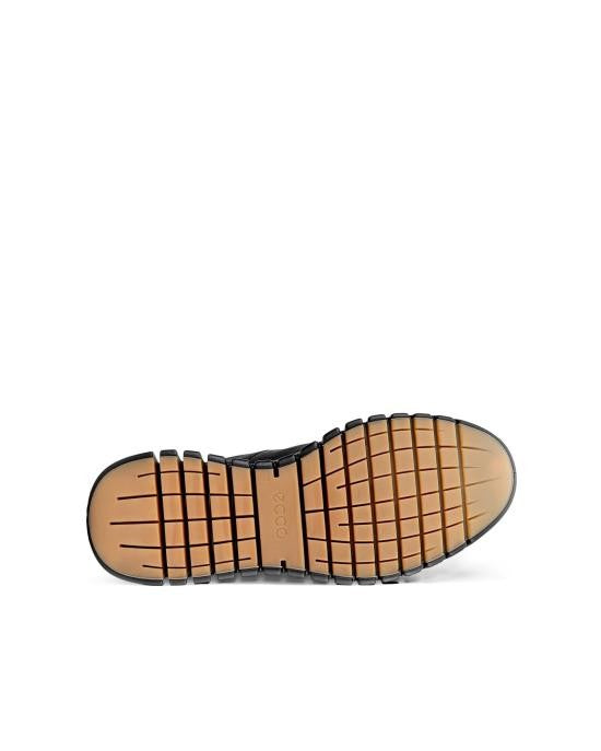 Ecco Textured Cowhide Leather Sneakers