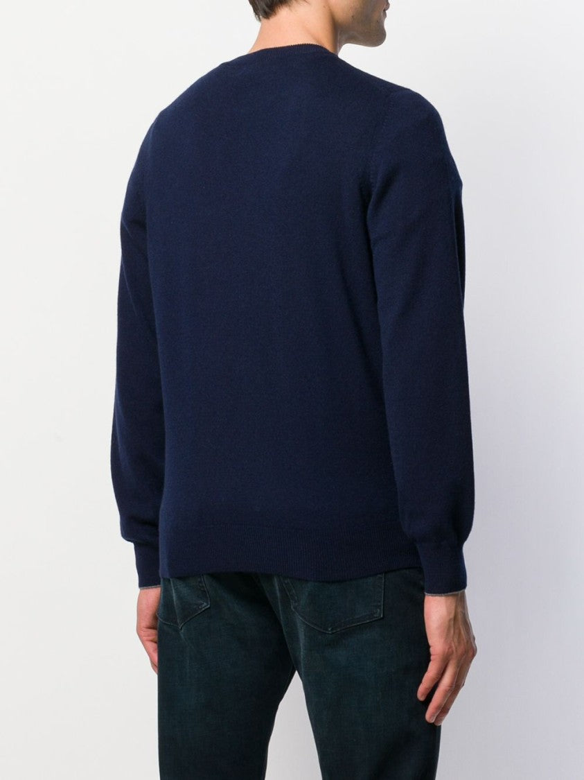 Brunello Cucinelli Blue Crewneck Sweaters