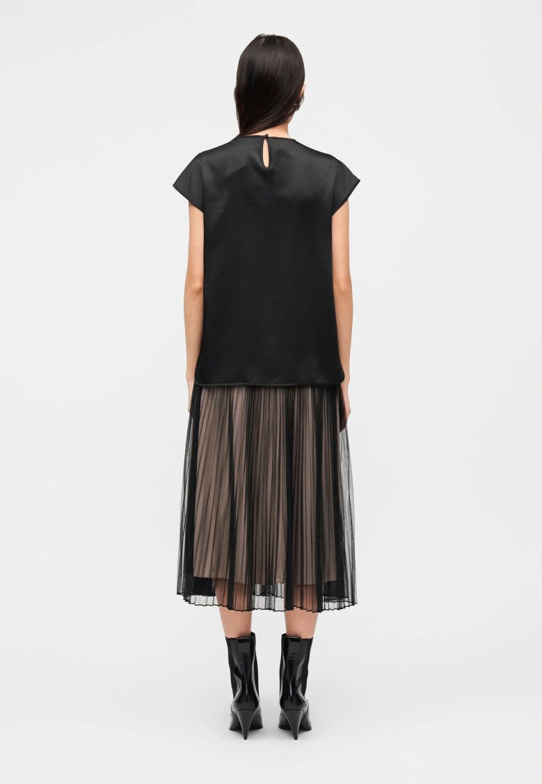 Max Mara Black Cotton Blend Tank Top