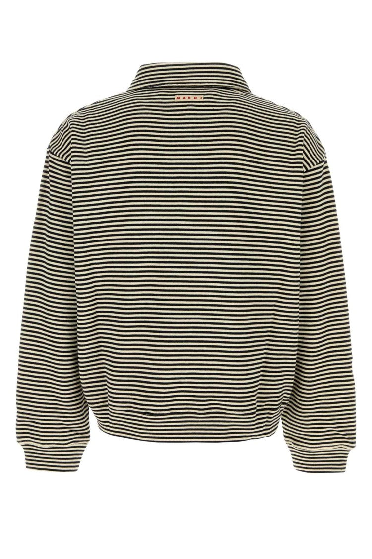 Marni Embroidered Cotton Polo Shirt