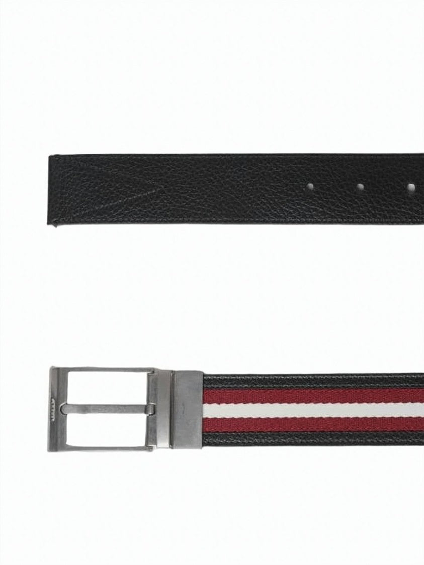 Bally Classic Rectangular Buckle Leather Belt By Bally