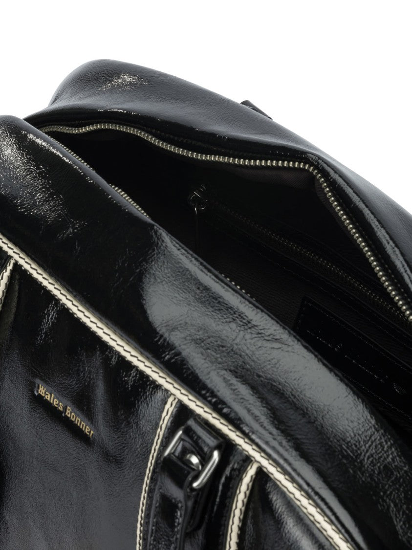 Adidas Originals Compact Sport Bag With Glossy Finish And Structured Design