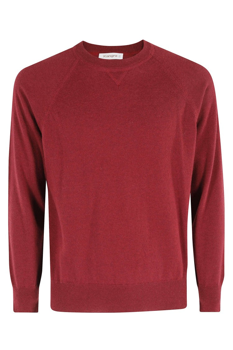 Kangra Ebony Wool Long Sleeve Crew Neck Sweater