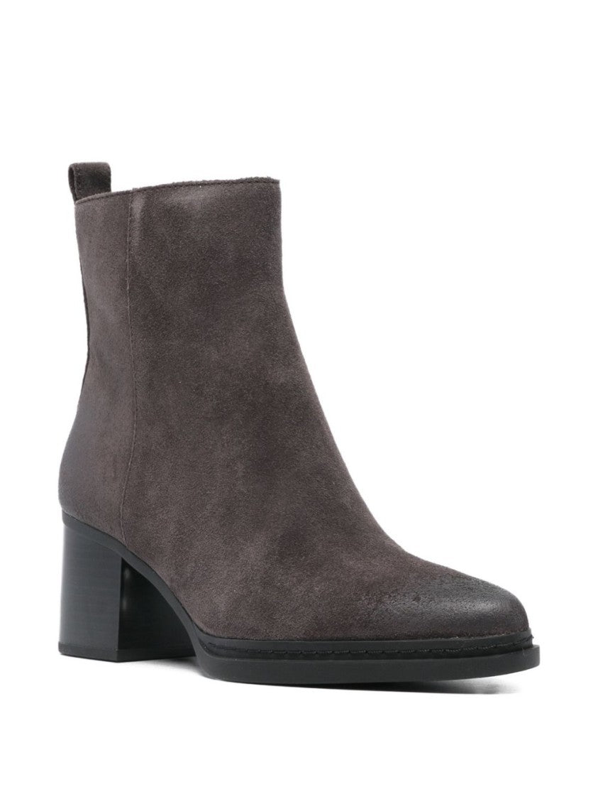 Michael Kors Refined Brown Ankle Boots With Gold-Tone Detail
