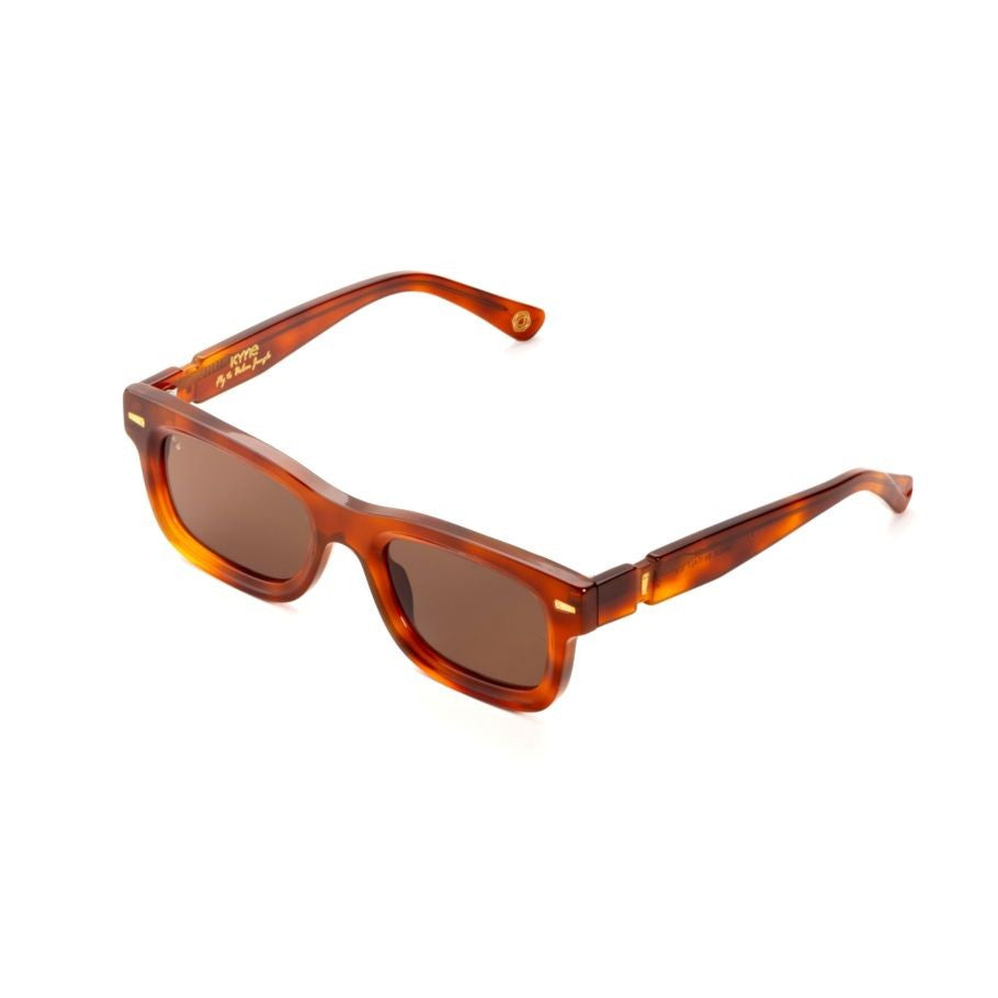 Kyme Jedi2 Tortoiseshell Pattern Sunglasses With Rectangular Frame