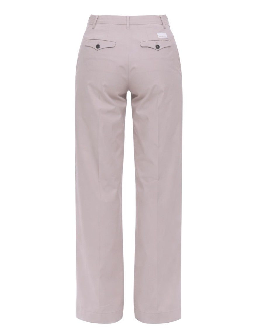 Nine In The Morning Iron Calypso Boy Pleated Cotton-Blend Wide-Leg Pants