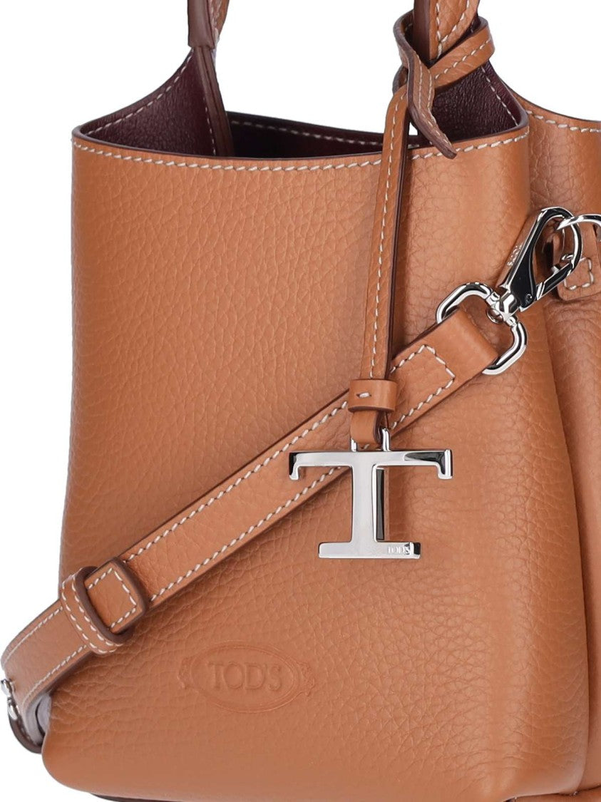 Tod's Structured Textured Leather Handbag