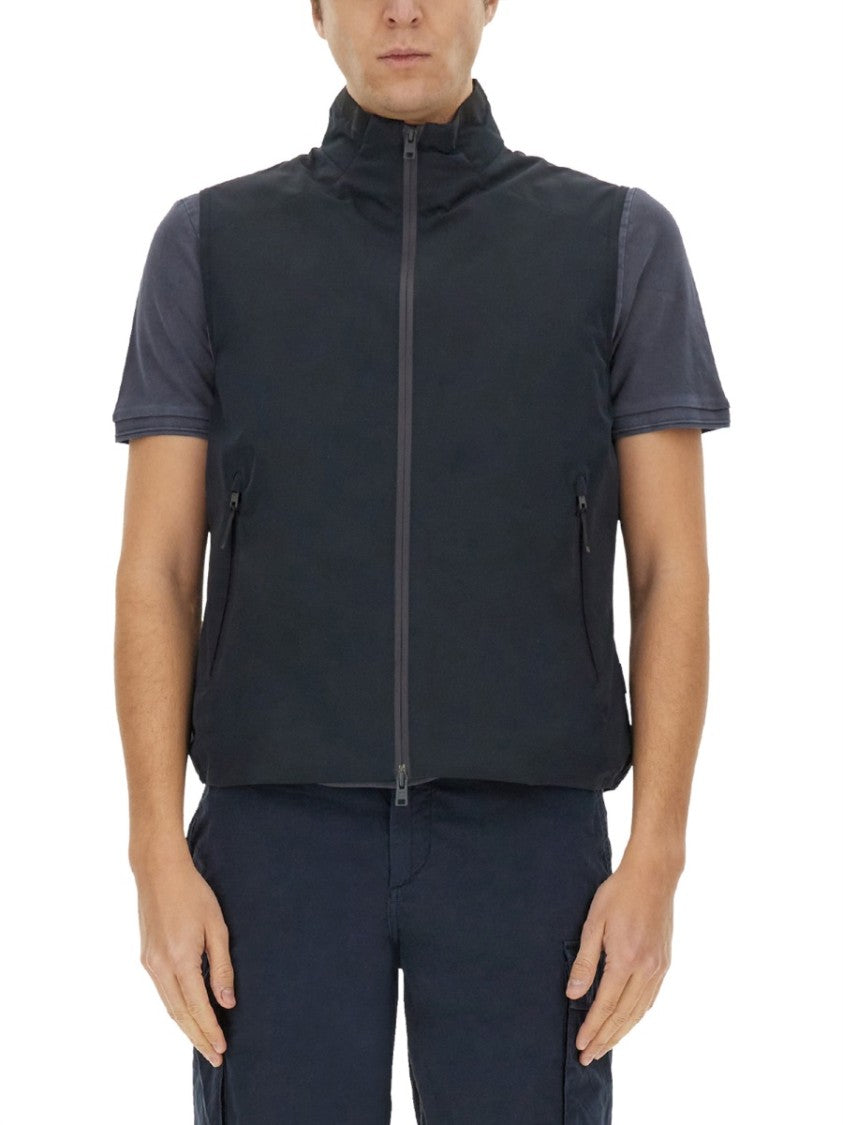 Woolrich Black Waterproof Zip Up Vest