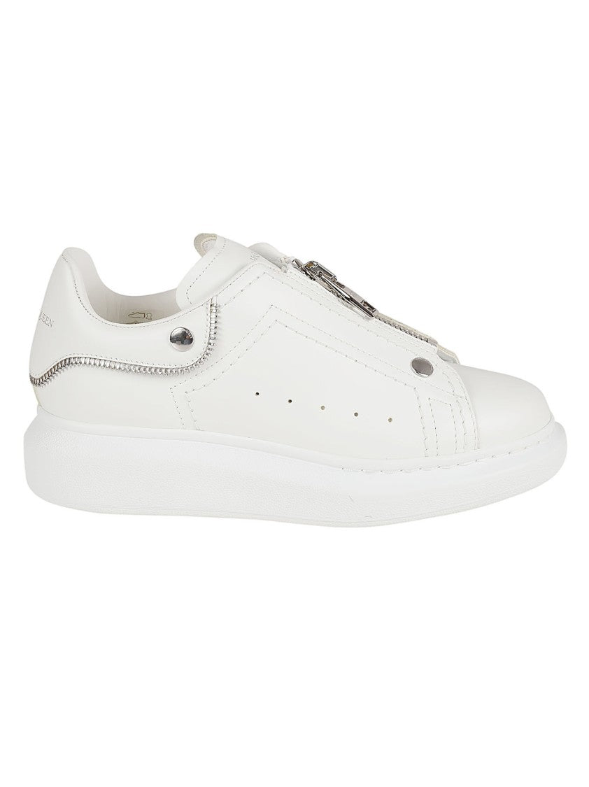 Alexander Mcqueen White Sneakers With Design