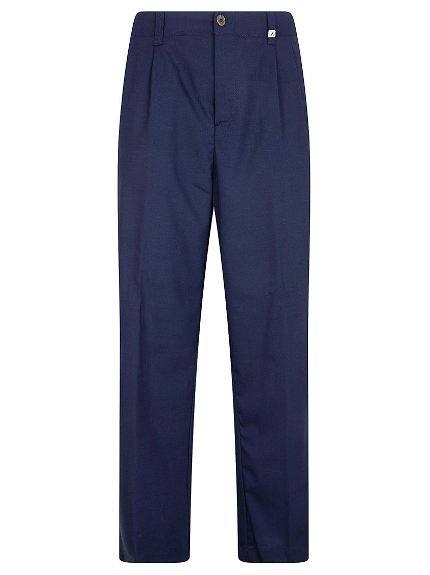 Myths Straight-Leg Tailored Trousers With Front Button Closure And Structured Fabric