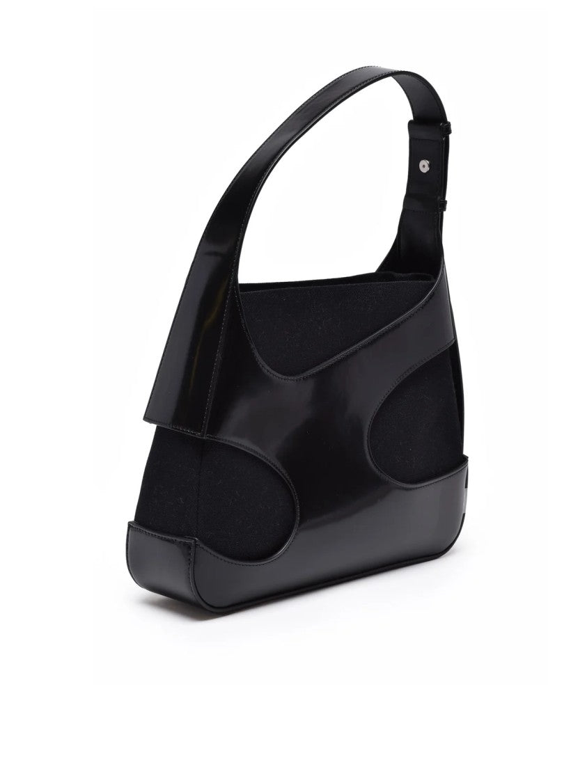 Ferragamo Cut Out Shoulder Bag - Black