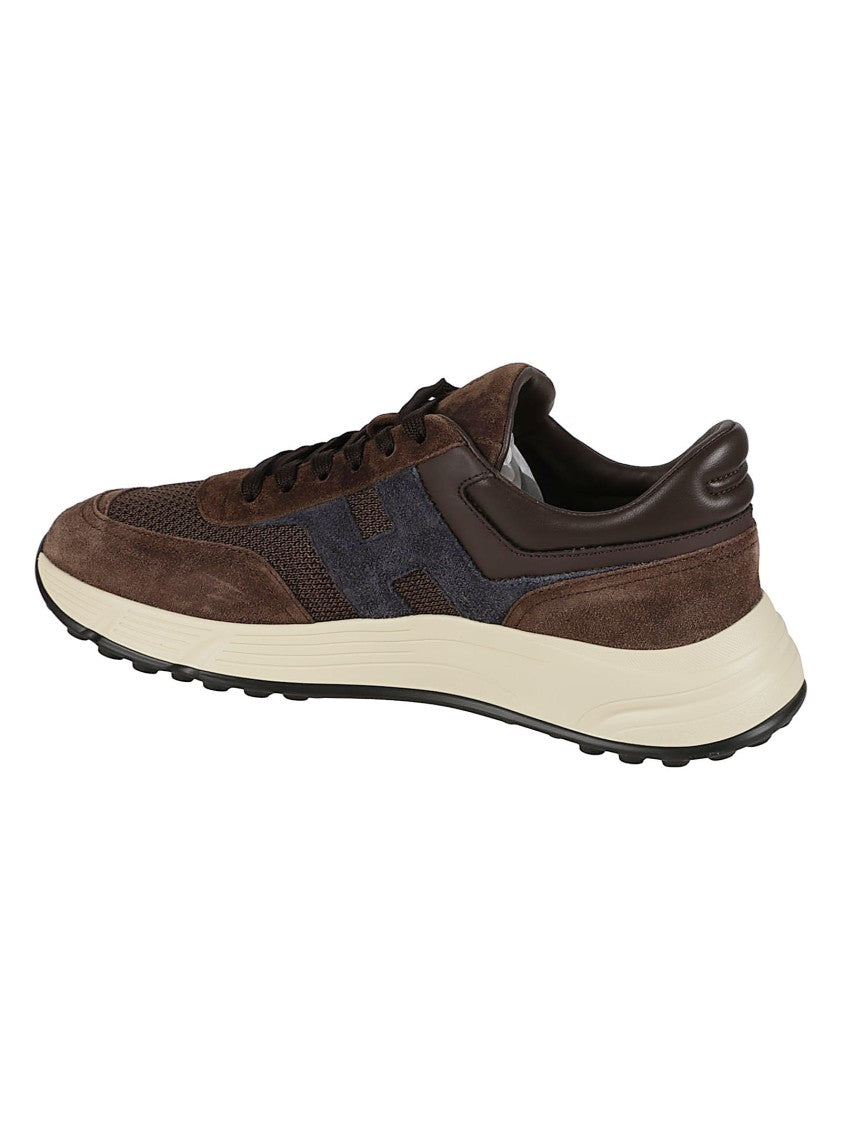 Hogan Hyperlight Layered Suede Mesh Sneakers