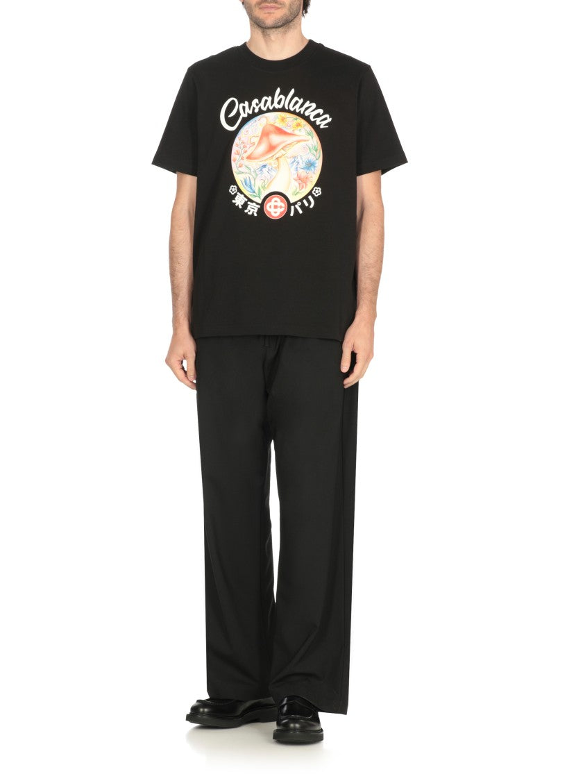 Casablanca Mushroom Emblem T-Shirt