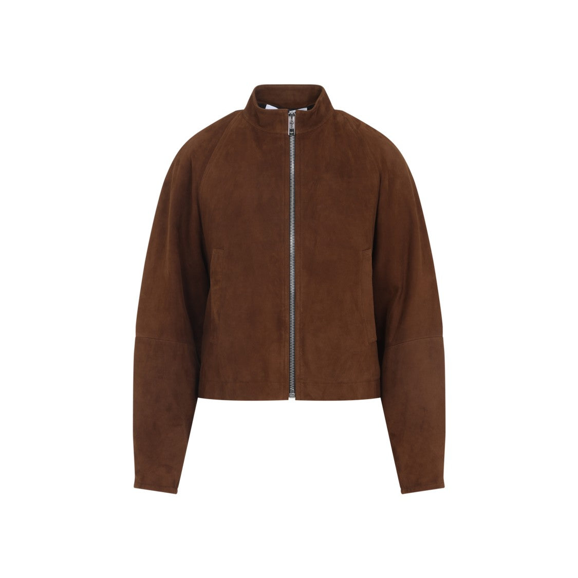 Alaïa Nut Brown Goat Leather Round Jacket