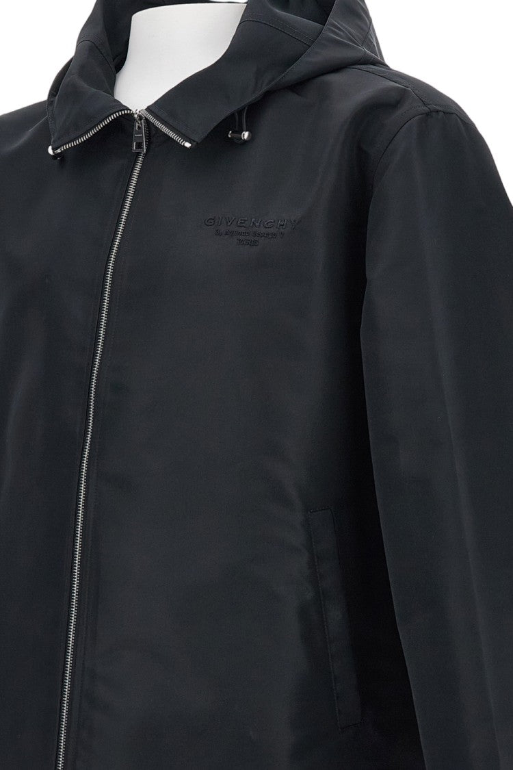Givenchy Hooded Windproof Jacket With Front Zipper