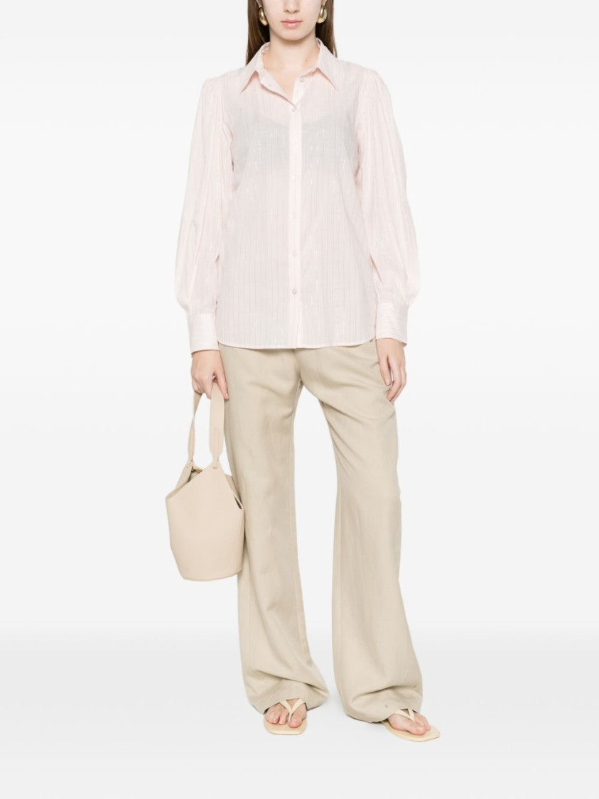 Twin-Set Pink Striped Buttoned Shirt