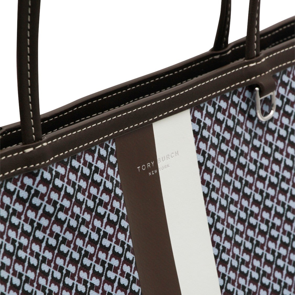 Tory Burch Textured Geometric Pattern Tote