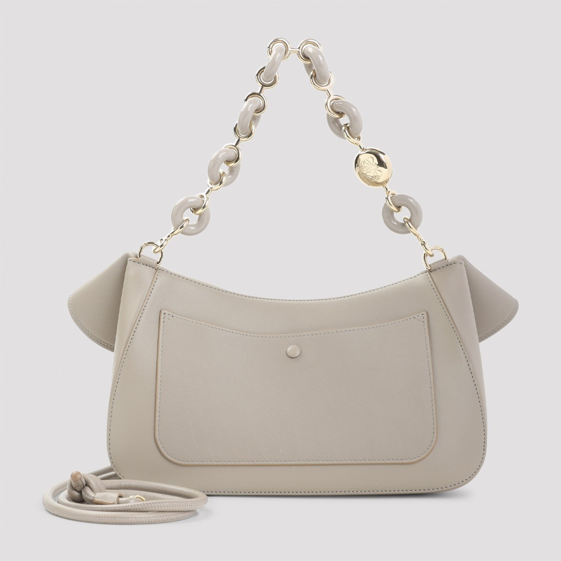 Loewe Ola Medium Bag With Curved Front Flap And Gold-Tone Chain