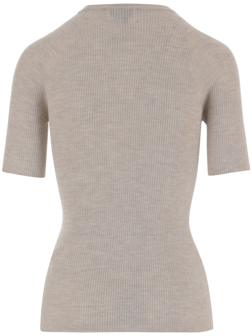 Sa Su Phi Cashmere Blend Ribbed T-Shirt