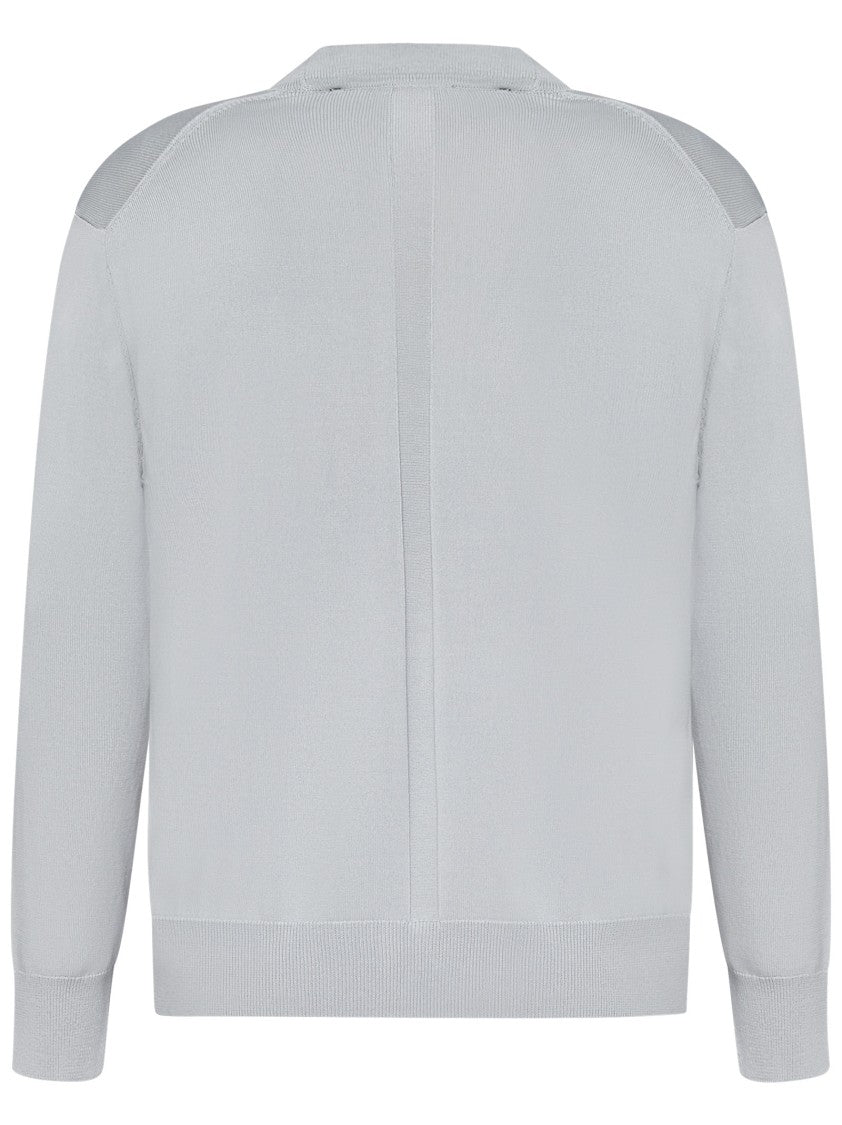 Low Brand V-Neck Cardigan With Intricate Intarsia Detail