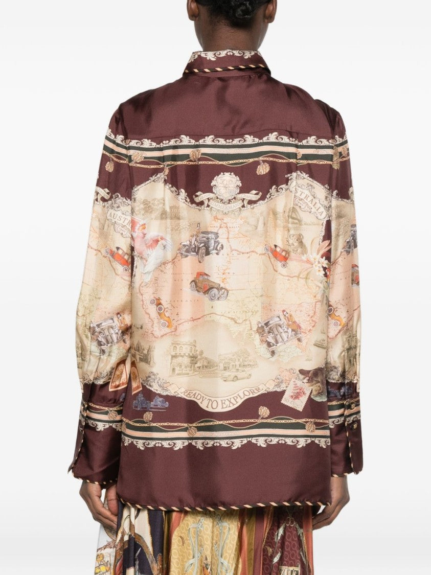 Zimmermann Vintage-Printed Silk Shirt