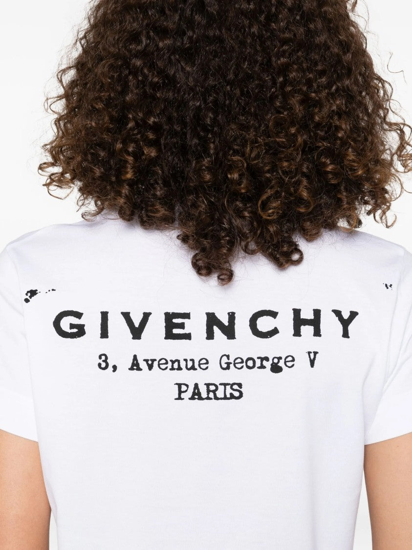 Givenchy Regular Cotton Back Logo Stamp T-Shirt
