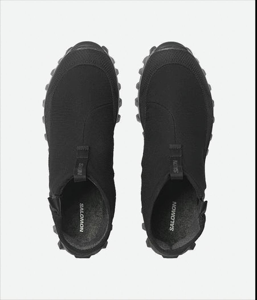 Salomon Ankle-High Black Wool-Lined Boots With Rugged Sole