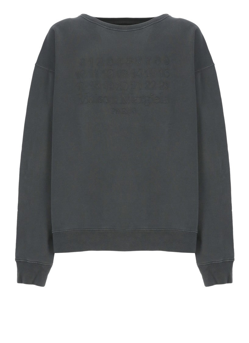 Maison Margiela Black Cotton Sweatshirt