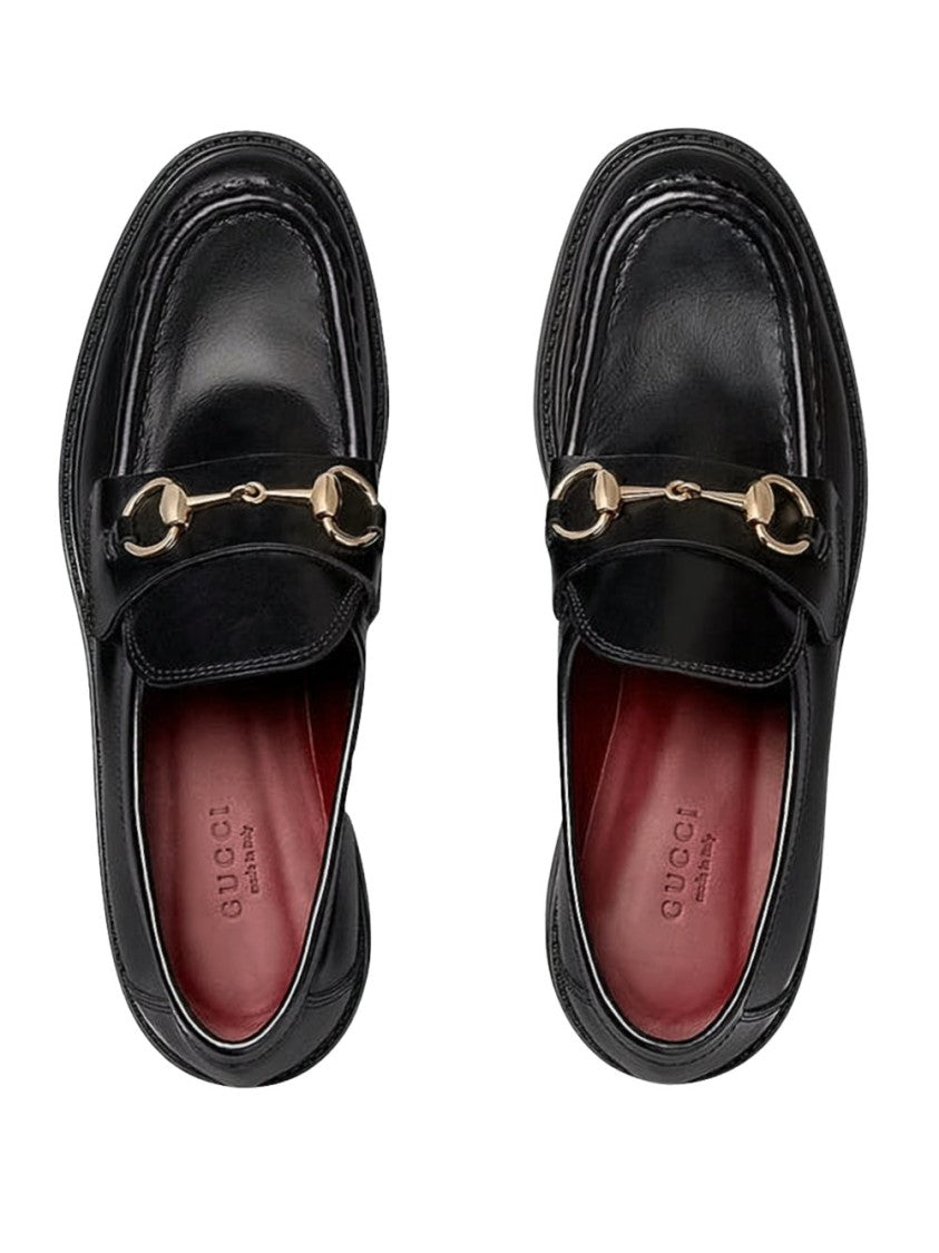 Gucci Black Leather Loafers