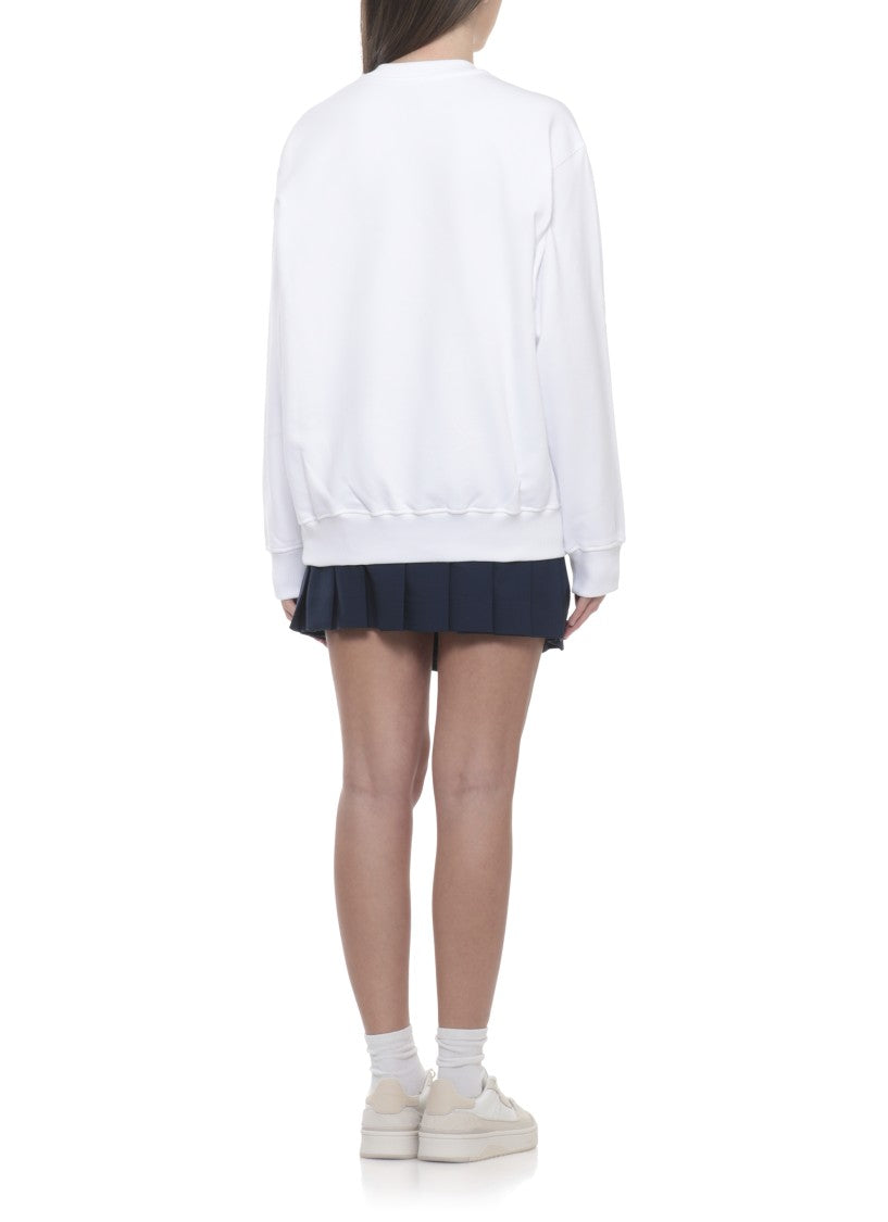 Casablanca White Casa Way Mountain Cotton Sweatshirt