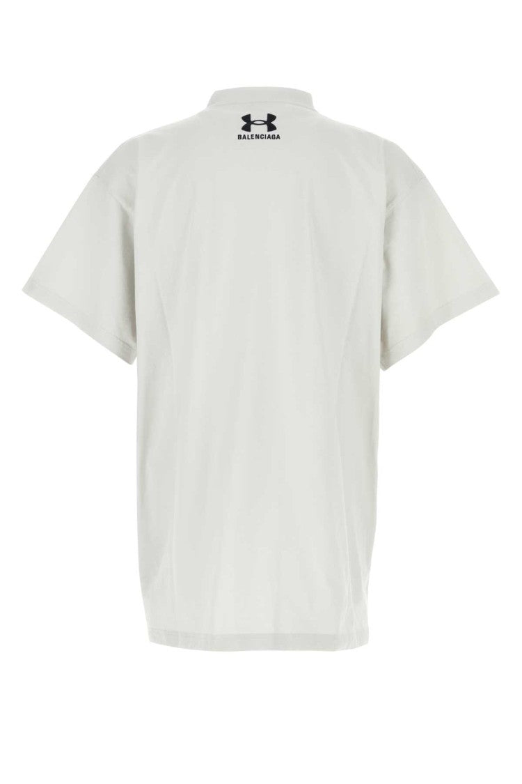 Balenciaga Chalk Cotton Oversize T-Shirt