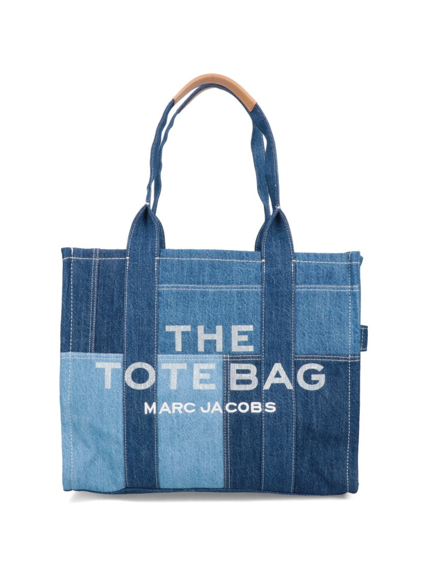 Marc Jacobs "The Denim Tote" Large Tote Bag – Blue