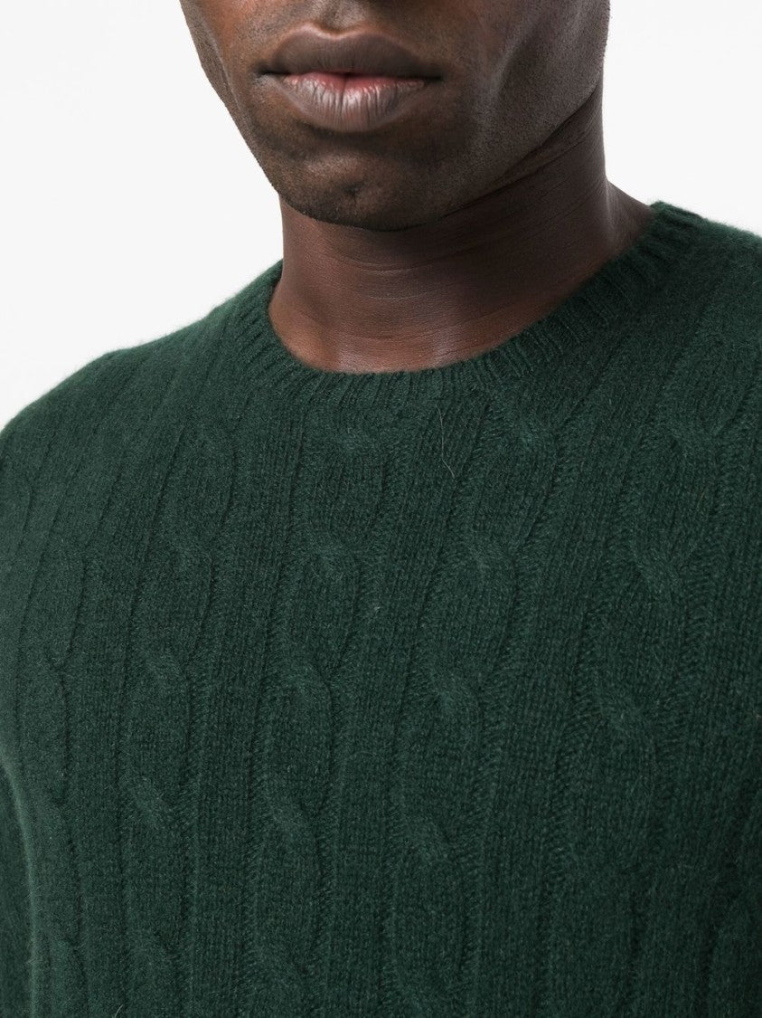 Polo Ralph Lauren Cashmere Crew Neck Sweater With Ribbed Trim
