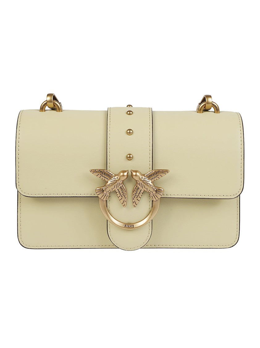 Pinko Love One Mini Structured Leather Shoulder Bag