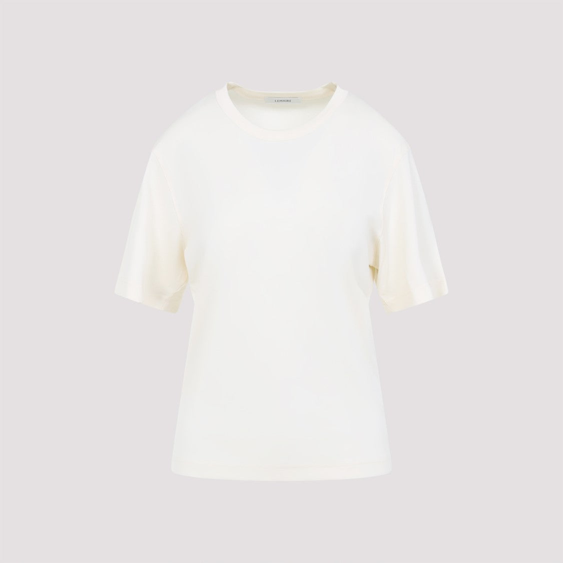 Lemaire Relaxed-Fit White Cotton T-Shirt With Classic Neckline