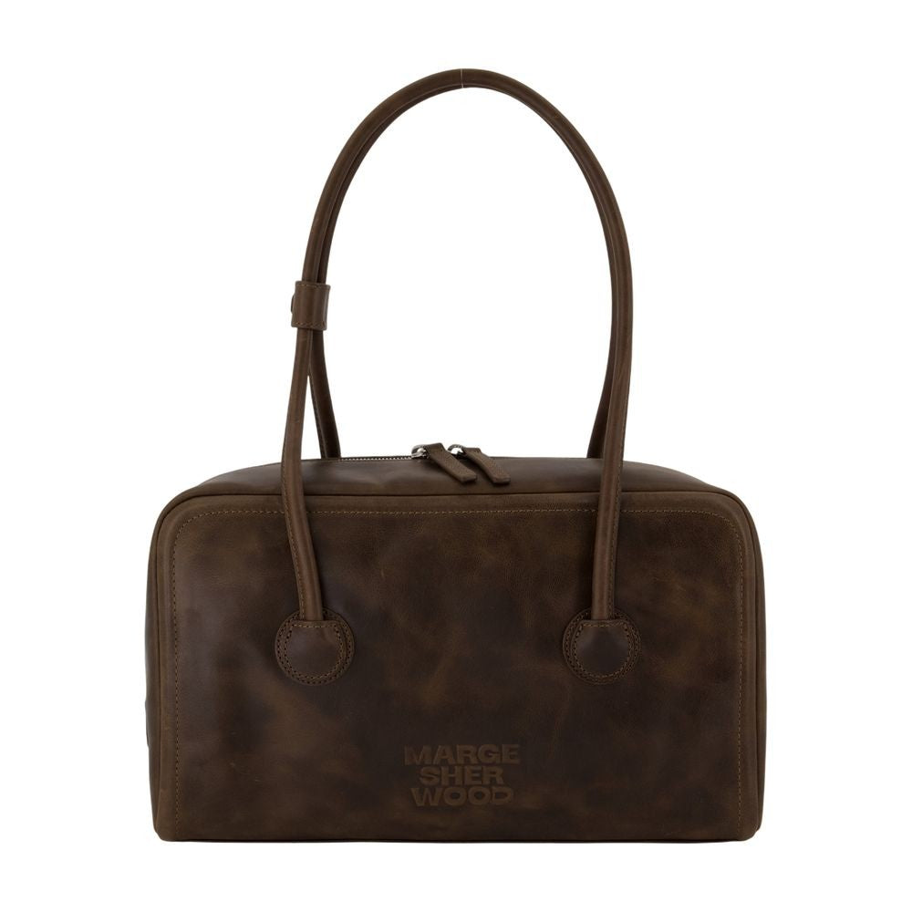 Margesherwood Soft Boston Shoulder Bag - Leather - Brown