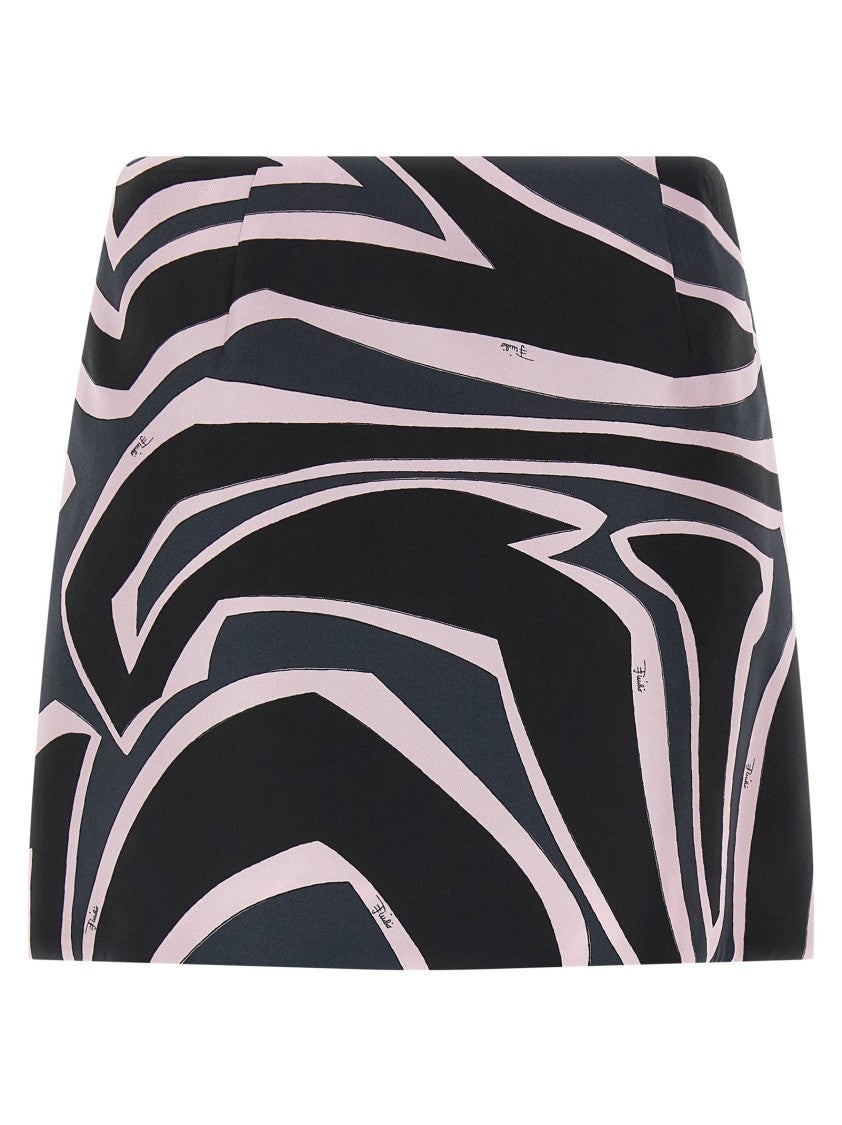 Emilio Pucci 'Labirinto' Print Skirt