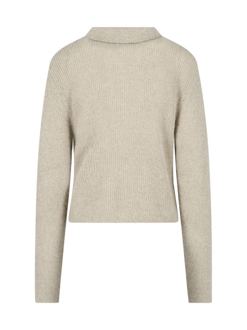 Our Legacy Fuzzy Alpaca Blend Cardigan With Classic Collar