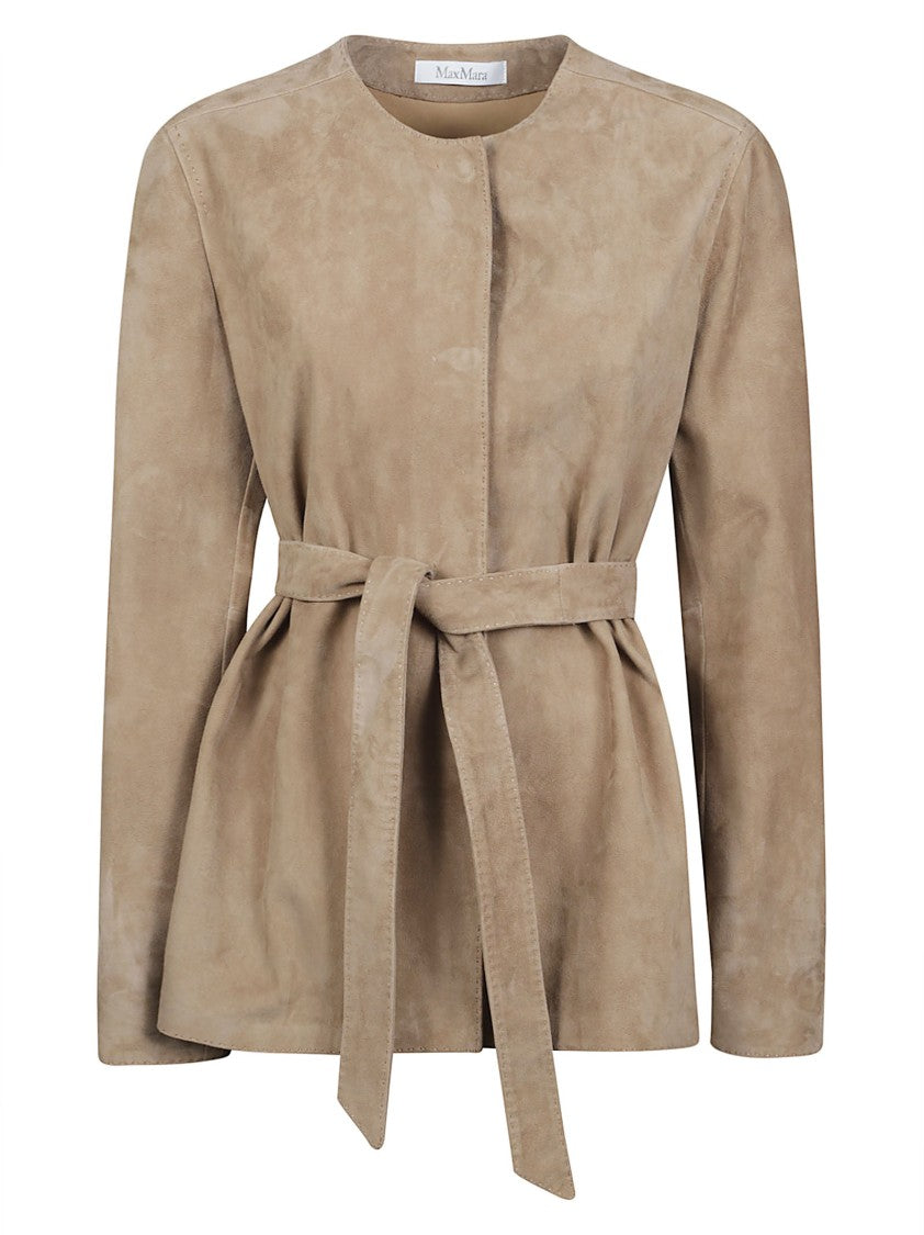 Max Mara Brown Suede Jacket