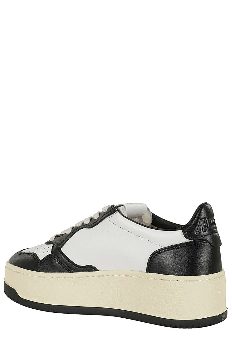Autry Black And White Platform Low Sneakers