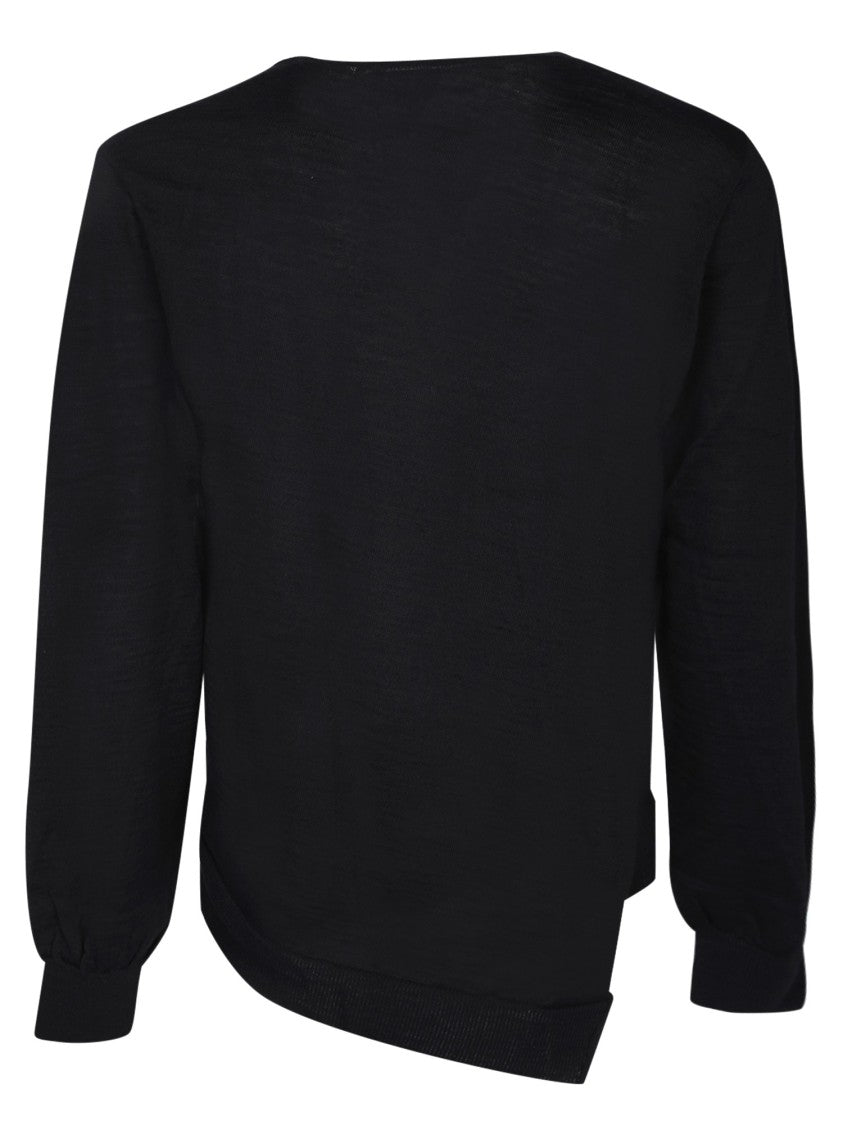 Comme Des Garçons Black Long-Sleeved Knitwear