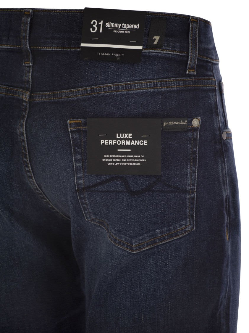 7 For All Mankind Slimmy Tapered Alto - Mid-Rise Skinny Jeans