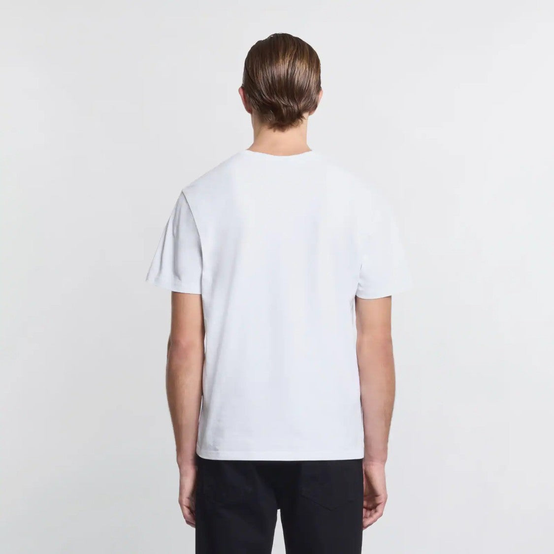 Hogan Versatile White T-Shirt With Calf Leather Accents