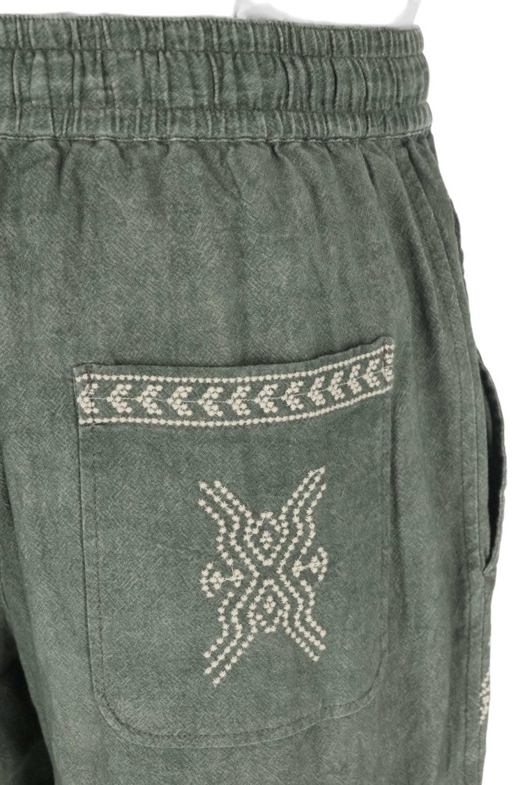 Isabel Marant Relaxed-Fit Cotton Gauze Pants With Embroidered Details