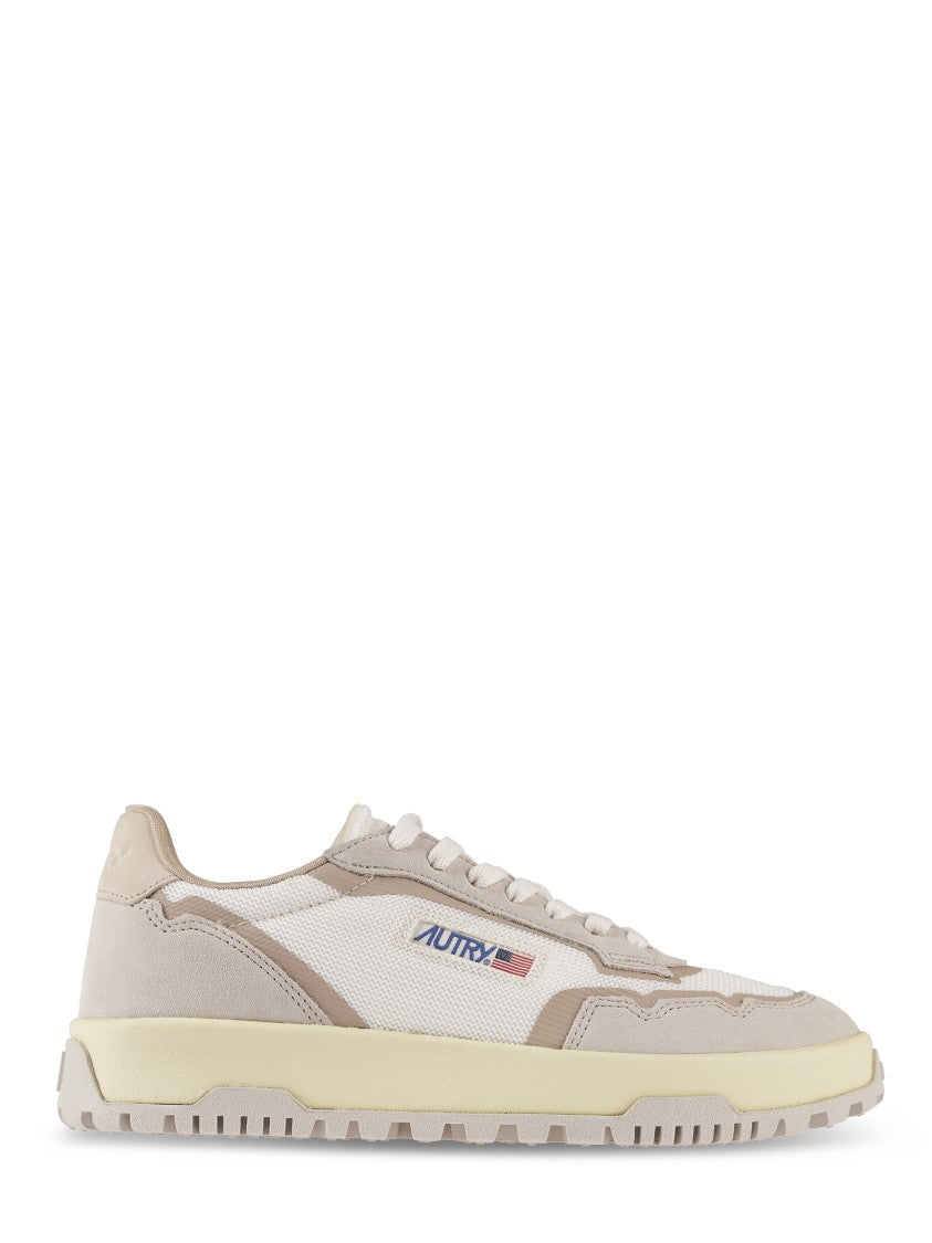 Autry Sporty Sneakers With Textured Upper And Sole
