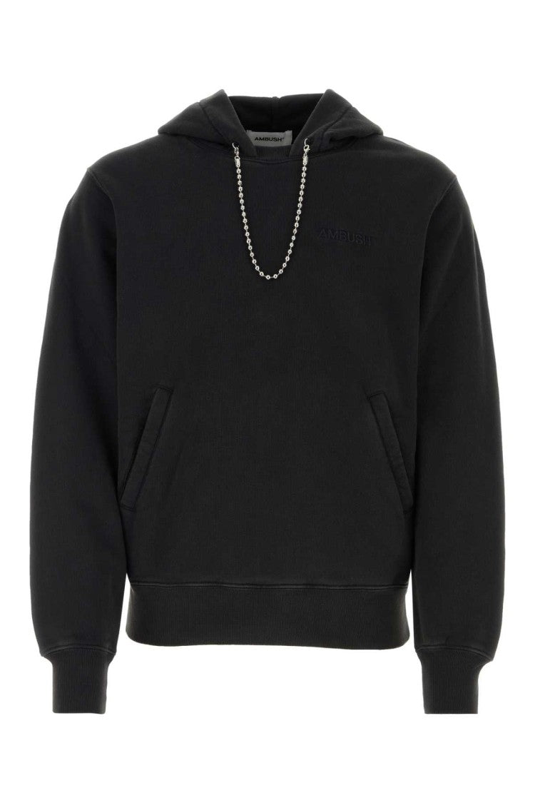 Ambush Black Cotton Oversize Sweatshirt