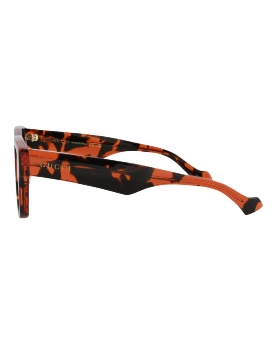 Gucci Square-Frame Recycled Acetate Sunglasses With Tortoiseshell Detail