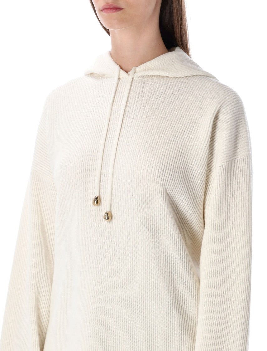 Fabiana Filippi Ribbed Knit Hooded Sweater
