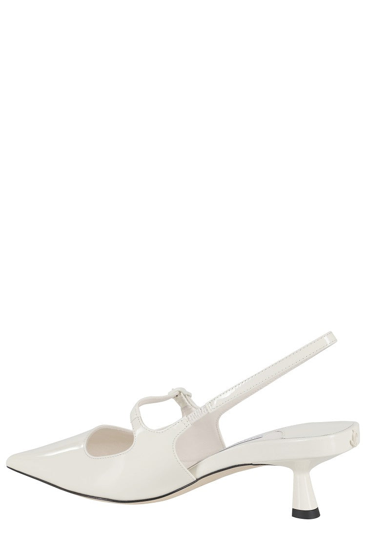 Jimmy Choo Didi 45 Glossy Patent Leather Slingback Pumps